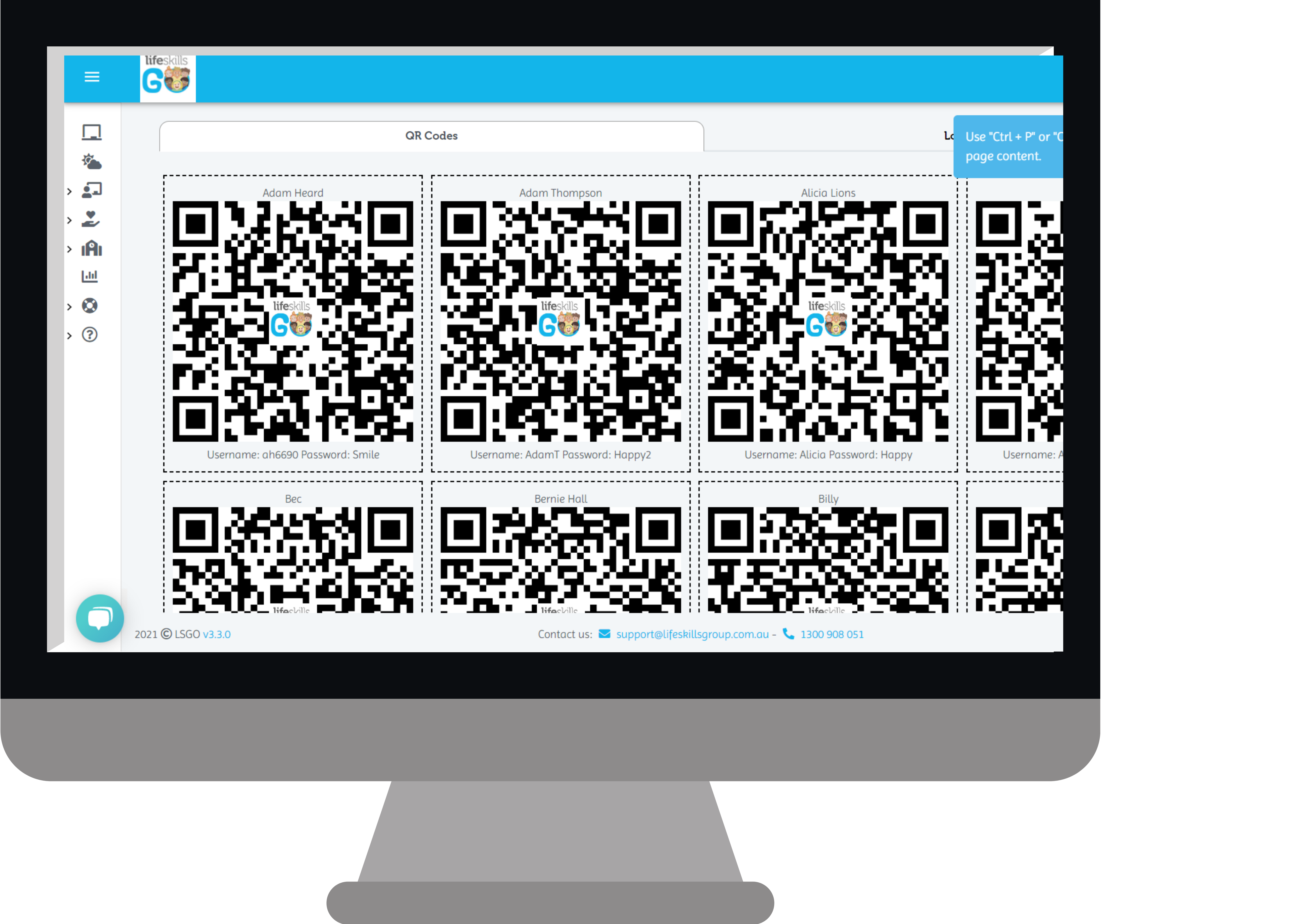 QR code login